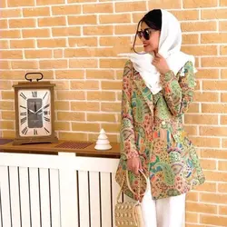 مانتو ابریشم سوزندوزی هندی