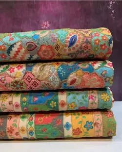 مانتو ابریشم سوزندوزی هندی