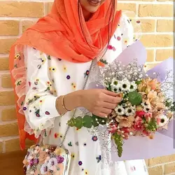 مانتو مزونی شیک و بهاره تور و سوزن دوزی و کرپ اورجینال ترک