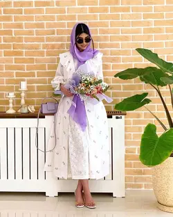 مانتو مزونی شیک و بهاره تور و سوزن دوزی و کرپ اورجینال ترک