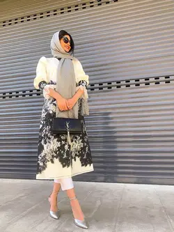 مانتو ژاکارد ارگانزا طرح گل ترک