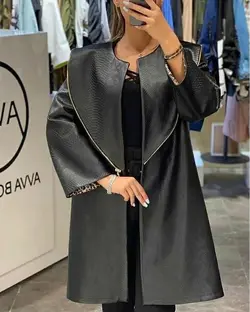 پالتو چرم پوست ماری ترک