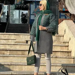 پالتو شانل ترکیبی خوشگل بافت palto chanel