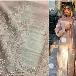 مانتو ژاکارد پنلی لاکچری ترک