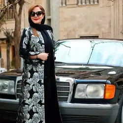 مانتو ژاکارد مشکی برجسته سه بعدی دورو مجلسی ترک