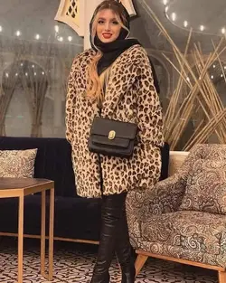 پالتو پلنگی زنانه ترک