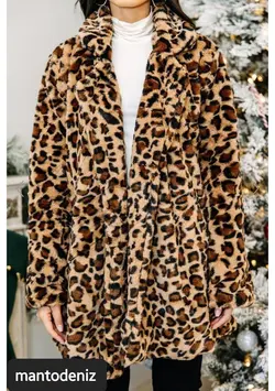 پالتو پلنگی زنانه ترک