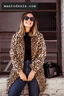 پالتو پلنگی زنانه ترک