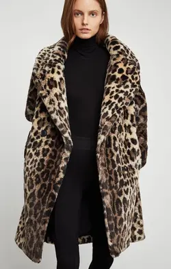 پالتو پلنگی زنانه ترک