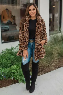 پالتو پلنگی زنانه ترک