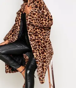 پالتو پلنگی زنانه ترک