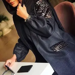 پالتو چرم پوست ماری مشکی ترک