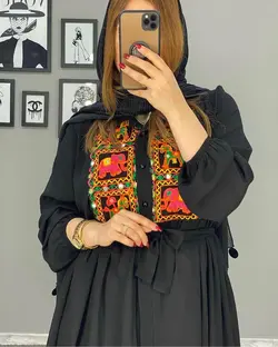 مانتو کرپ و سوزن دوزی هندی