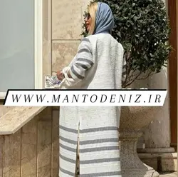 مانتو ژاکارد نقره کوب ترک