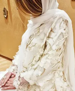 مانتو تور اپلیکه دوزی و کرپ مجلسی زنانه اورجینال ترک