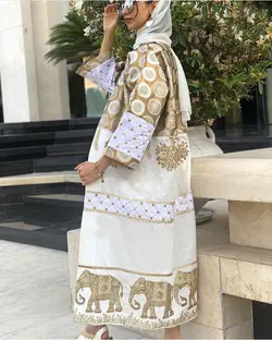 مانتو لینن سوزندوزی و تافتهء هندی خوشگل تابستانه manto linen