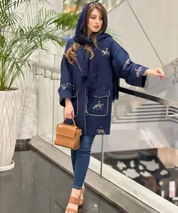 مانتو کتی کتان کریستال هرمس