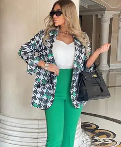 مانتو کتی ژاکارد طرحدار ترک