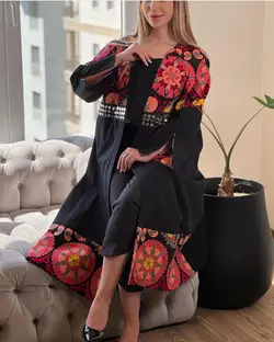 مانتو لینن و سوزندوزی خوشگل ترک