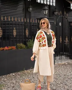 مانتو لینن سوزندوزی خوشگل تابستانی هندی دوبله manto linen