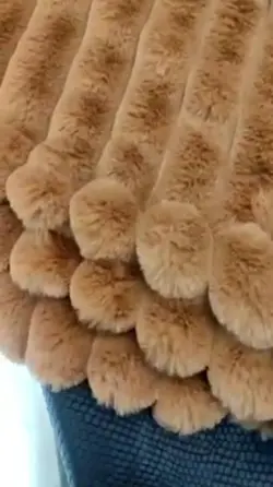 پالتو خز زنانه پله ای اصل کره