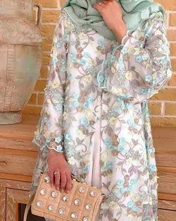 مانتو گیپور گل برجسته ترک