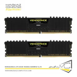 رم کورسیر Vengeance LPX 32GB 16GBx2 3200MHz CL16 - فروشگاه آنلاین مرکز کامپیوتر