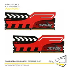 رم گیل Evo Forza 16GB 8GBx2 3000Mhz CL15 - فروشگاه آنلاین مرکز کامپیوتر