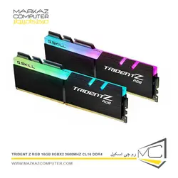 رم جی اسکیل Trident Z RGB 16GB 8GBx2 3600MHz CL16 DDR4 - فروشگاه آنلاین مرکز کامپیوتر