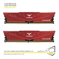 رم تیم گروپ VULCAN Z GAMING 32GB 16GBx2 3200Mhz CL16 - فروشگاه آنلاین مرکز کامپیوتر