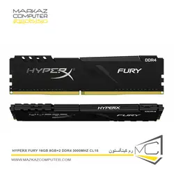 رم کینگستون HyperX Fury 16GB 8GB×2 DDR4 3000Mhz CL15 - فروشگاه آنلاین مرکز کامپیوتر