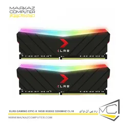 رم پی ان وای XLR8 Gaming EPIC-X RGB 16GB 8GBx2 3200MHz CL16 - فروشگاه آنلاین مرکز کامپیوتر