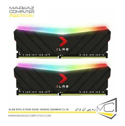 رم پی ان وای XLR8 Gaming EPIC-X RGB 32GB 16GBx2 3200MHz CL16 - فروشگاه آنلاین مرکز کامپیوتر