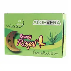 وکس صورت و بدن سکه اي بیوتی رویال مدل آلوئه ورا 24 عددي وزن 20.5 گرم