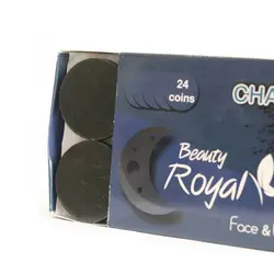 وکس صورت و بدن سکه اي بیوتی رویال مدل زغال 24 عددي وزن 20.5 گرم