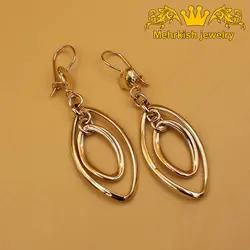 گوشواره آویز زرسیب طلا - فروشگاه طلا و جواهرات مهرکیش گلد