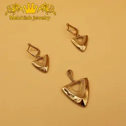 نیم ست مثلث طلا - فروشگاه طلا و جواهرات مهرکیش گلد