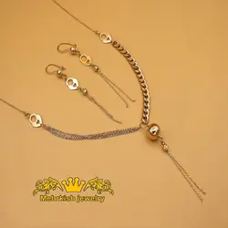 نیم ست قلب طلا - فروشگاه طلا و جواهرات مهرکیش گلد