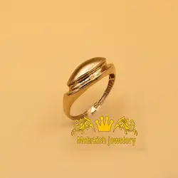 انگشتر صدف طلا - فروشگاه طلا و جواهرات مهرکیش گلد