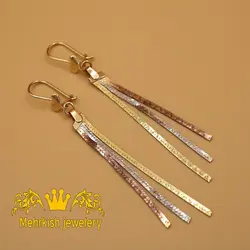 گوشواره آویز طلا - فروشگاه طلا و جواهرات مهرکیش گلد