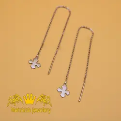 گوشواره بخیه ای آنیا طلا - فروشگاه طلا و جواهرات مهرکیش گلد