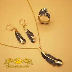 نیم ست پر طلا - فروشگاه طلا و جواهرات مهرکیش گلد