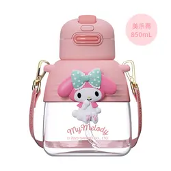 قمقمه شیشه ای سانریو طرح دوستان هلو کیتی