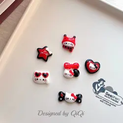 پیکسل کیتی قرمز مشکی