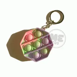 جاسوییچی پاپ ایت رنگ پاستیلی صورتی، سبز و بنفش