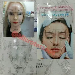خط کش قرینه فیس کامل | خط کش قرینه سازی ابرو تاتو | میکرو تتو