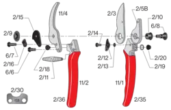 خرید و قیمت قیچی باغبانی فلکو ۱۱ اصل سوئیس قیچی هرس حرفه ای فیلکو ۱۱