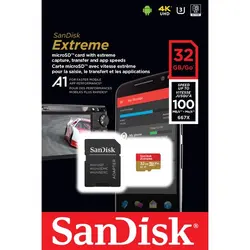 مموری و کارت حافظه سن دیسک میکرو اس دی SanDisk Micro SD 32GB Extreme