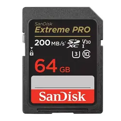 کارت حافظه SanDisk 64GB Extreme PRO 200MB/s