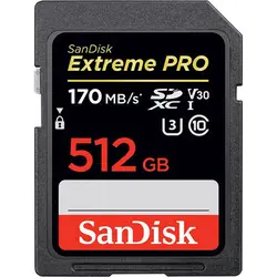 کارت حافظه SanDisk SD 512GB Extreme PRO200MB